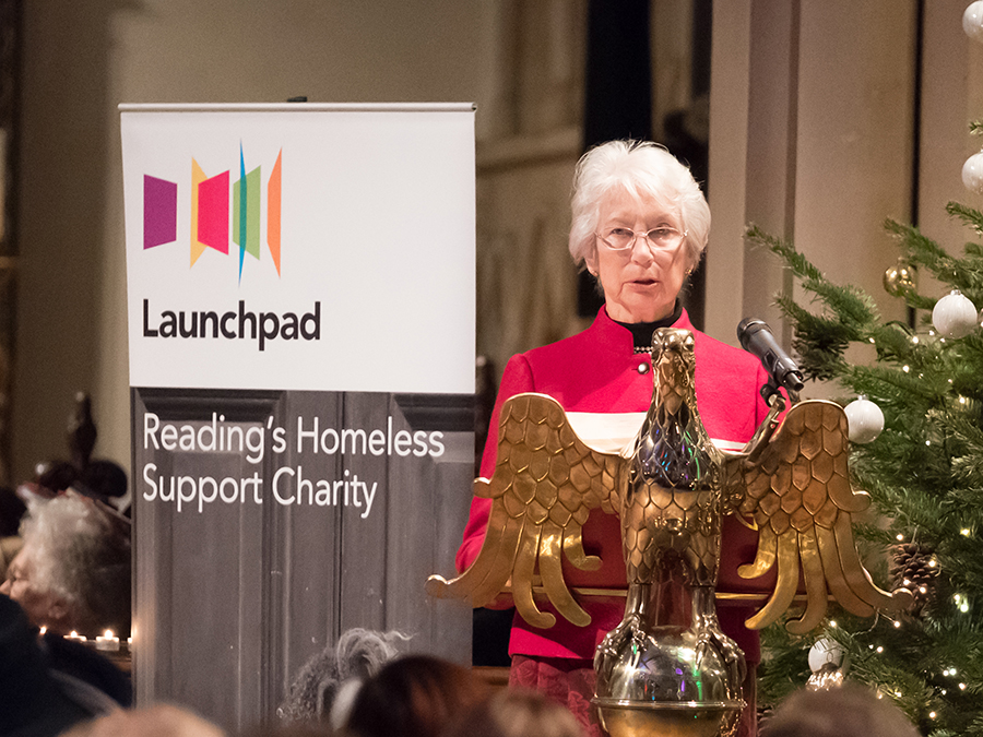 Ms Mary Bayliss passing - woman giving speech