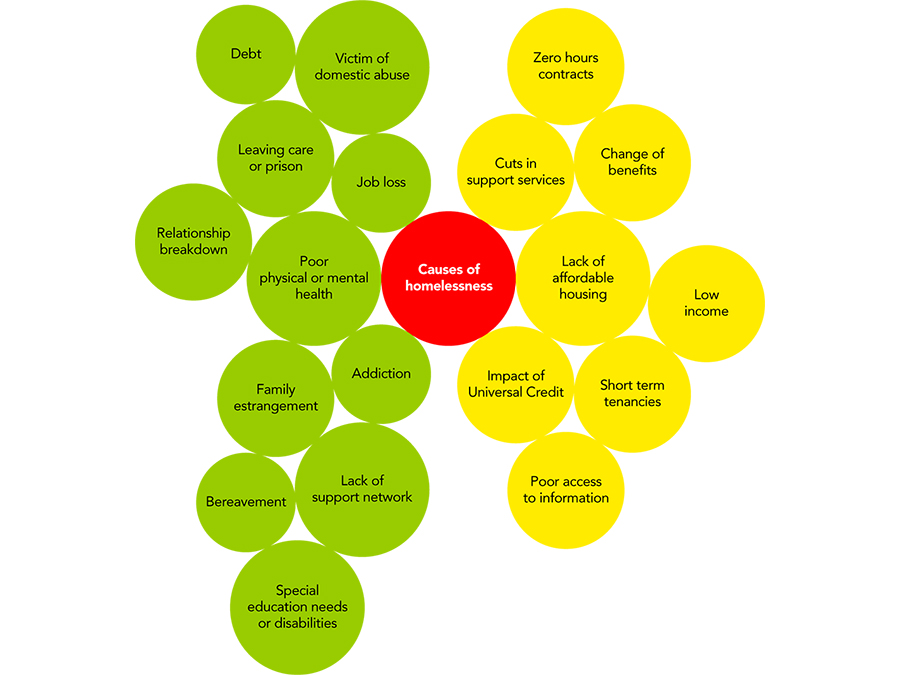 bubble graphs of homelessness