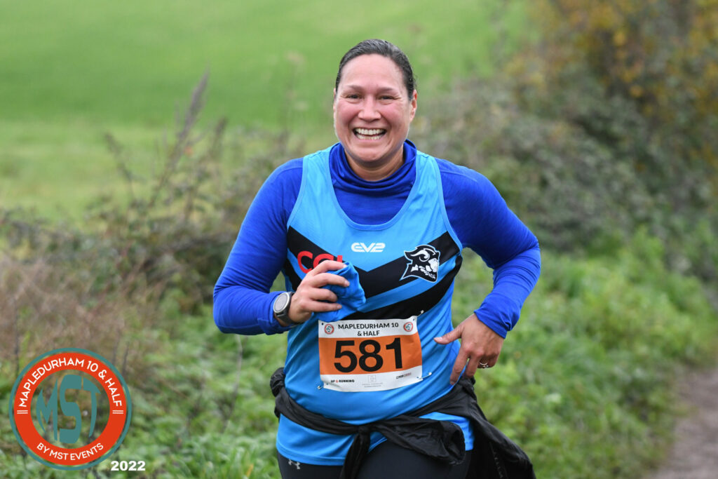 Woman running in Mappledurham 10