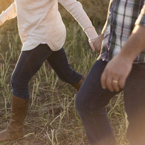 Adults walking